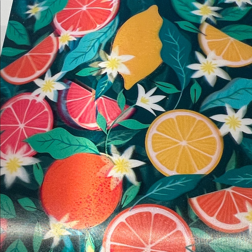 Colorful Citrus Pattern Notebook NWT - Picture 8 of 16